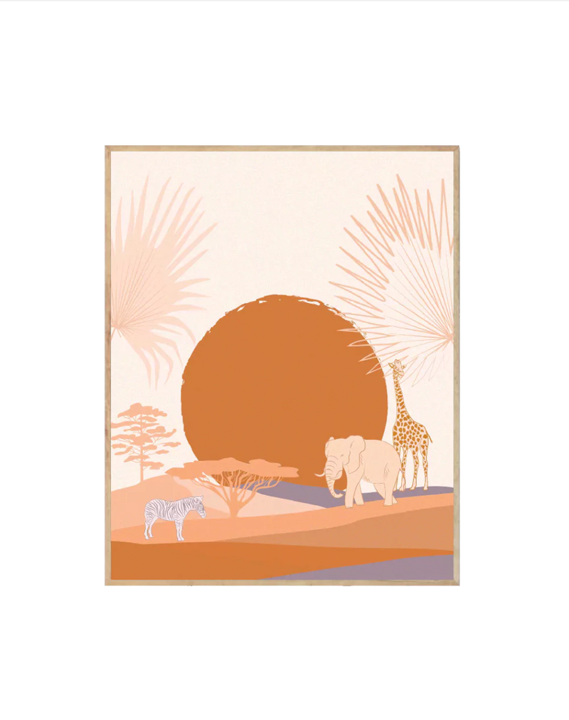 Wild World Sunset Safari - Crafted Canvaas