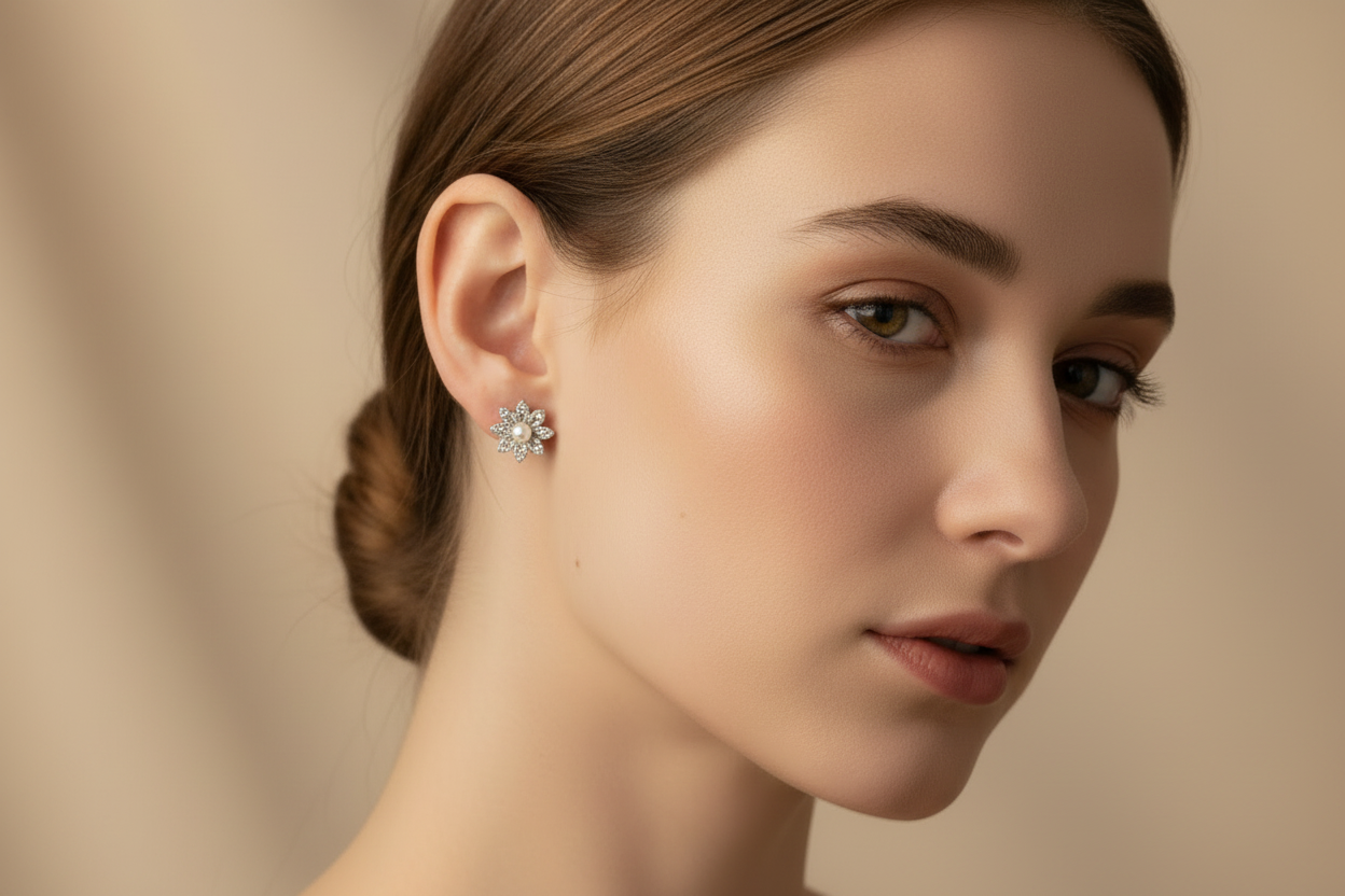 Wired Floral Studds | Crafted Canvaas